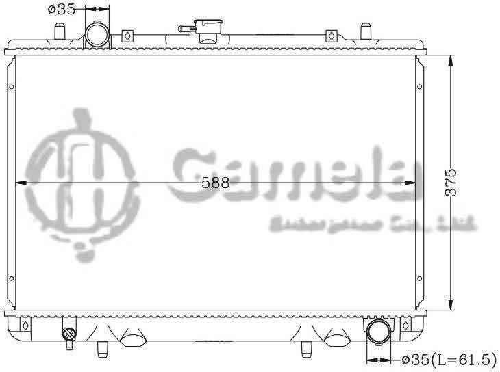 6114098AN - Radiator-for-MITSUBISHI-PICKUP-L200-96-MT-OEM-MR127853