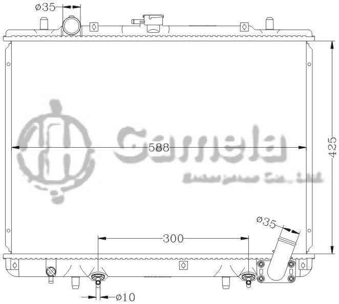 6114099N - Radiator-for-MITSUBISHI-PICKUP-L200-2-5D-4D56-AT