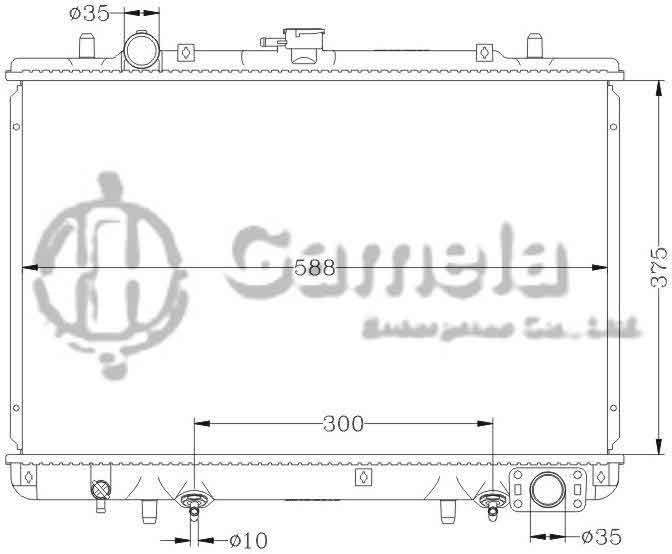 6114101AN - Radiator-for-MITSUBISHI-PICKCP-L200-96-00-AT