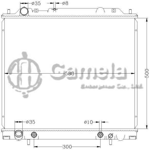 6114107N - Radiator-for-MITSUBISHI-L400-SPACE-GEAR-94-AT-OEM-MR126104