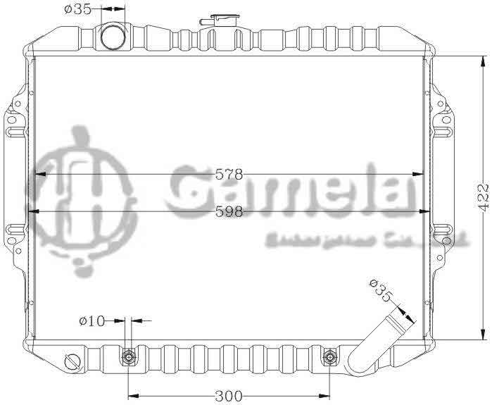 6114113N - Radiator-for-MITSUBISHI-PAJERO-V31-V32-92-96-AT-OEM-MB356156