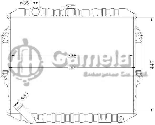 6114122N - Radiator-for-MITSUBISHI-PAJERO-V43-92-96-MT