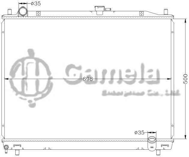 6114128N - Radiator-for-MITSUBISHI-PAJERO-V73-02-MT-OEM-MR968285