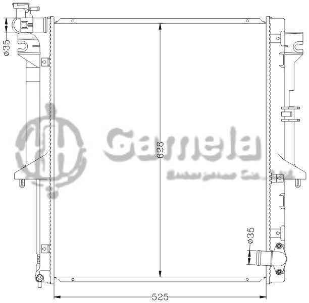 6114152N - Radiator-for-MITSUBISHI-G200-04-L200-07-MT-OEM-M222333