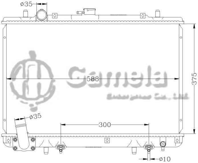 6114155N - Radiator-for-MITSUBISHI-L200-98-GAS-AT