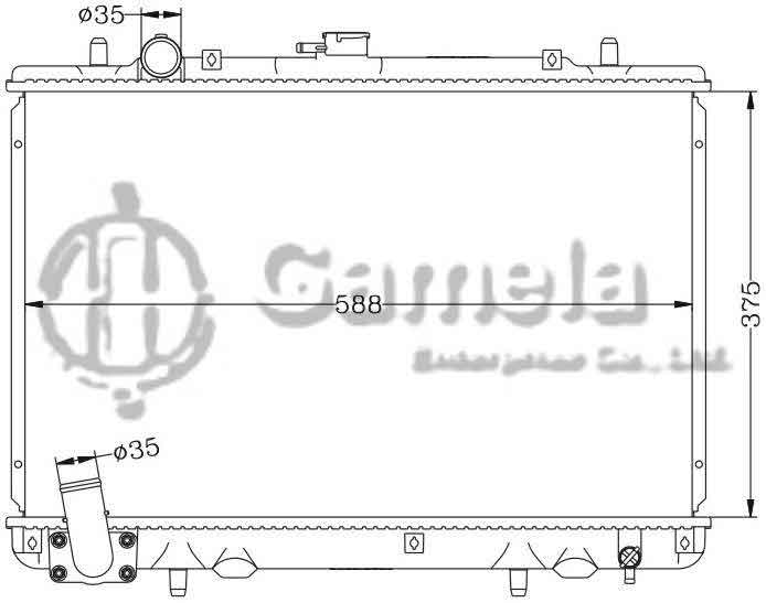 6114156N - Radiator-for-MITSUBISHI-L200-98-GAS-MT