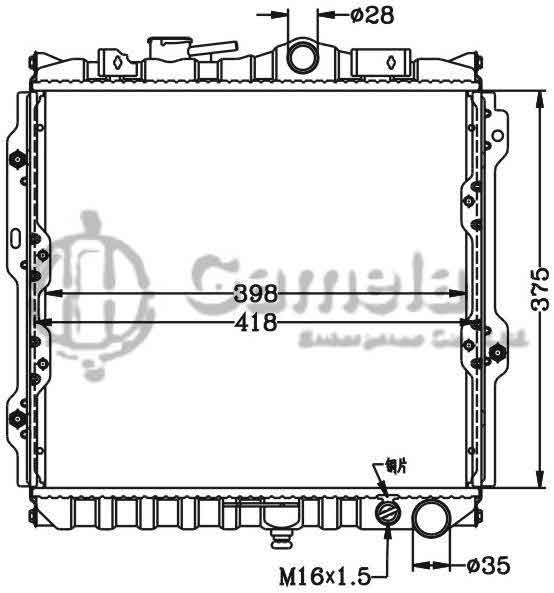 6114169N - Radiator-for-MITSUBISHI-K722-MT