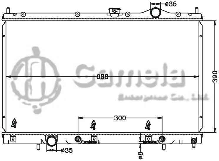 6114175N - Radiator-for-MITSUBISHI-LANCER-03-AT