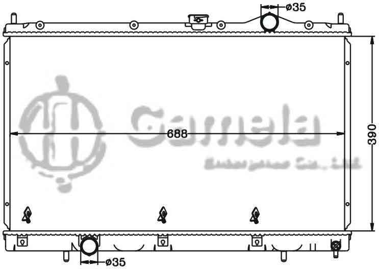 6114176N - Radiator-for-MITSUBISHI-LANCER-03-MT