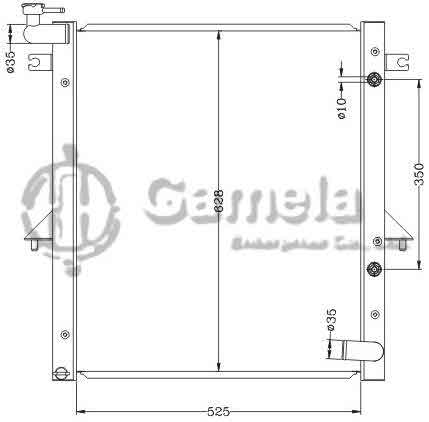 6114200NA - Radiator-for-MITSUBISHI-G200-04-L200-07-AT-OEM-MN222330