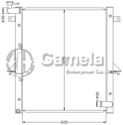 6114201NA - Radiator-for-MITSUBISHI-G200-04-L200-07-MT-OEM-MN222333