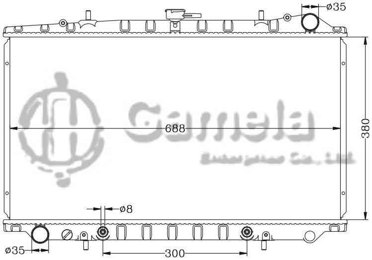 6115003N - Radiator-for-NISSAN-BLUEBIRD-87-91-U12-AT-OEM-21460-51E00-55C01-57E00-DPI-140-1186