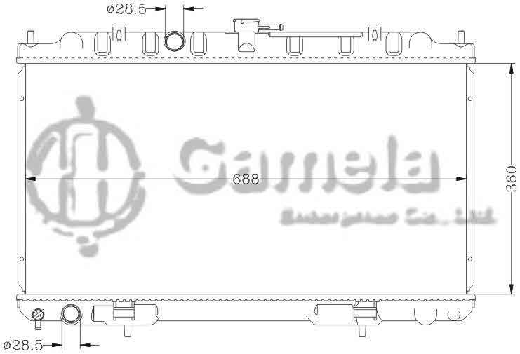 6115016N - Radiator-for-NISSAN-SUNNY-00-N16-B15-QG13-MT-OEM-21410-4M400-4M407-DPI-2327