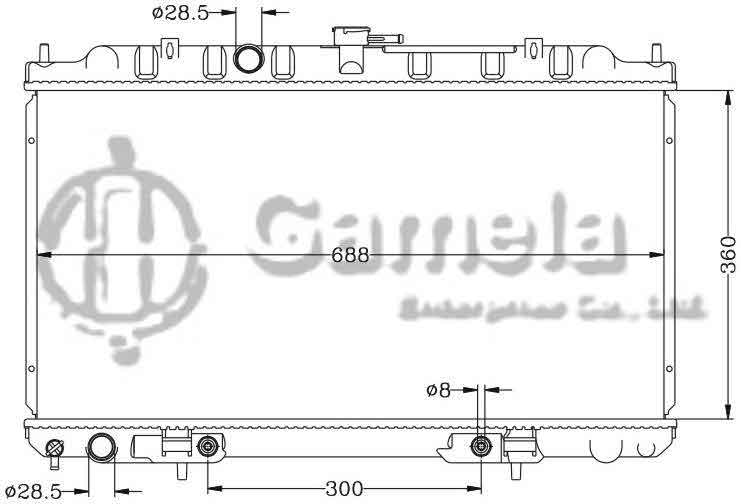 6115017N - Radiator-for-NISSAN-SUNNY-00-N16-B15-QG13-AT-OEM-21460-4M400-4M700-4M707