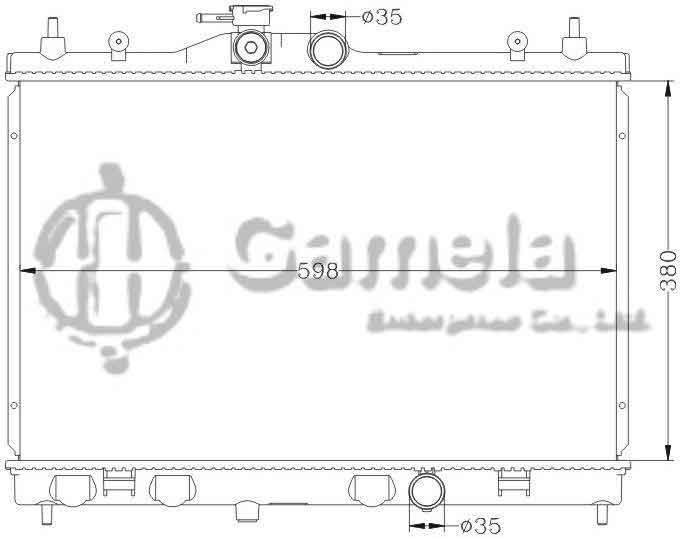 6115054N - Radiator-for-NISSAN-TIIDA-04-MT-OEM-21410-ED500-QD500