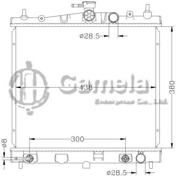 6115056AN - Radiator-for-NISSAN-TIIDA-07-MICRA-K12-02-AT-OEM-21460-AX800