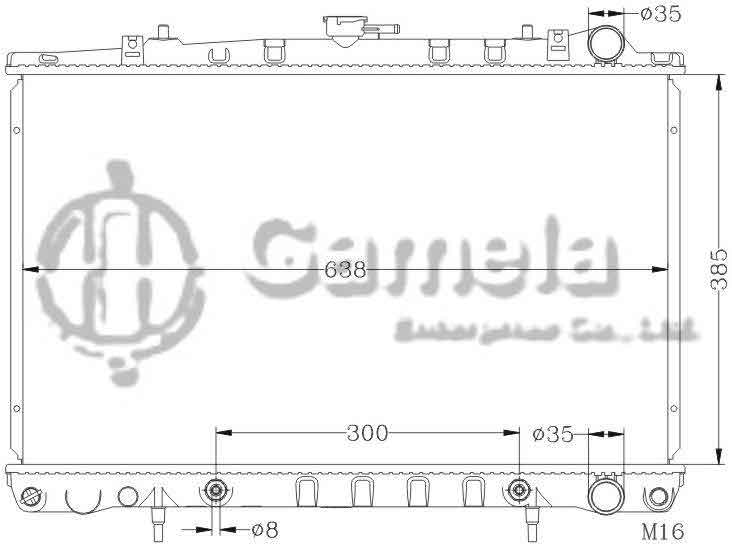 6115061AN - Radiator-for-NISSAN-ALTIMA-89-91-A31-C33-R32-AT-OEM-21460-72L05-71L00