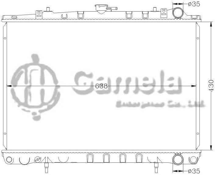 6115078N - Radiator-for-NISSAN-CEDRIC-88-91-SY31-Y31-MT-OEM-21410-10V01