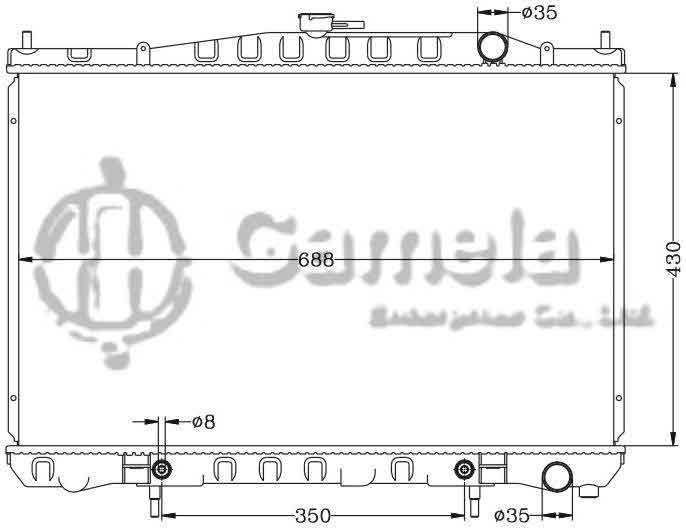 6115088AN - Radiator-for-NISSAN-CEDRIC-91-95-PY32-AT-OEM-21460-0P700