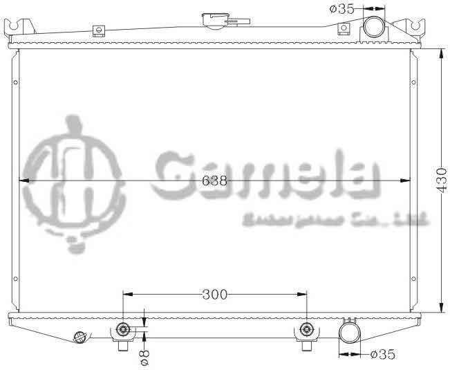 6115093N - Radiator-for-NISSAN-HARDBODY-92-95-D21-AT-OEM-21450-09G11-DPI-145