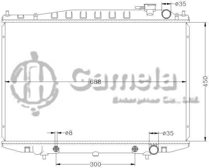 6115101N - Radiator-for-NISSAN-HARDBODY-98-00-D22-AT-OEM-21460-3S100