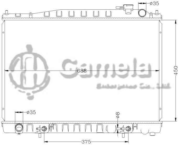 6115105N - Radiator-for-NISSAN-CEDRIC-95-HBY33-HY33-Q45-AT-OEM-21460-6P000-6P001-6P010-DPI-2054