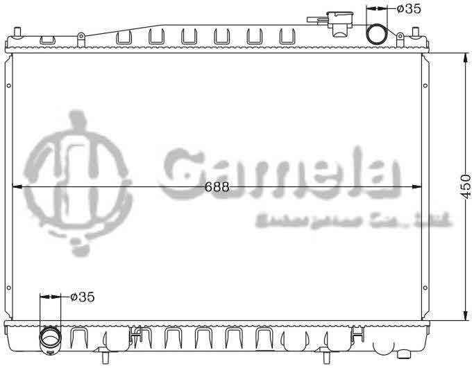 6115106N - Radiator-for-NISSAN-CEDRIC-95-HBY33-HY33-Q45-MT