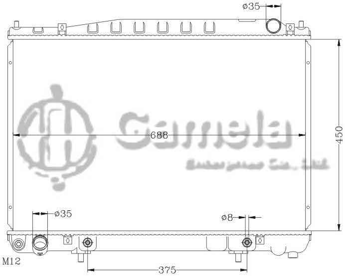 6115115N - Radiator-for-NISSAN-INFINITI-03-04-M45-Q45-AT-OEM-21460-AR000-AR500-DPI-2426