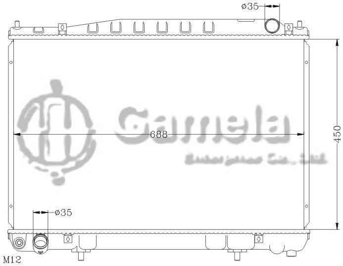 6115116N - Radiator-for-NISSAN-INFINITI-03-04-M45-Q45-MT