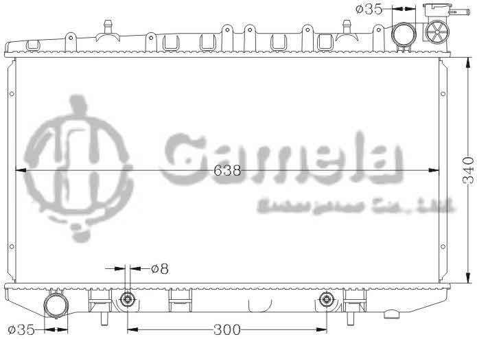 6115119N - Radiator-for-NISSAN-PRIMERA-91-93-P10-SR20-AT-OEM-21460-70N00-64J00-DPI-1158