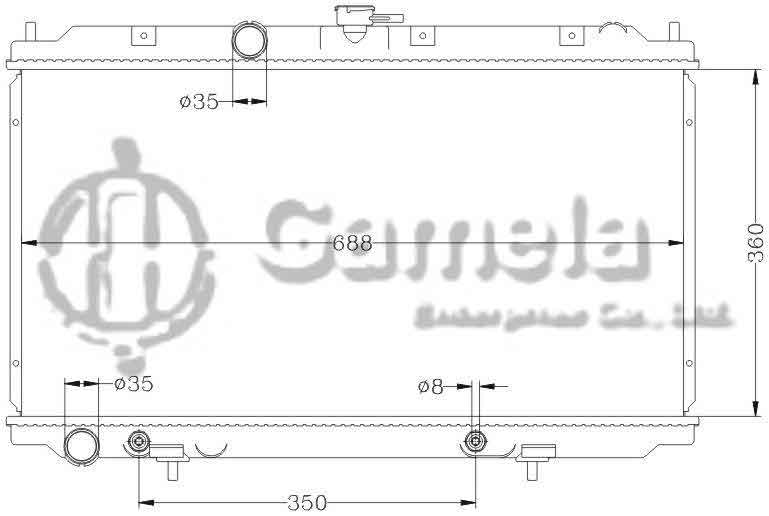 6115127AN - Radiator-for-NISSAN-PRIMERA-02-P12-AT-OEM-21460-AV600