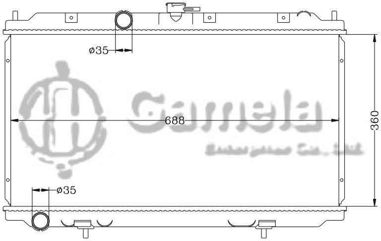 6115128AN - Radiator-for-NISSAN-PRIMERA-02-P12-MT-OEM-21410-AV600