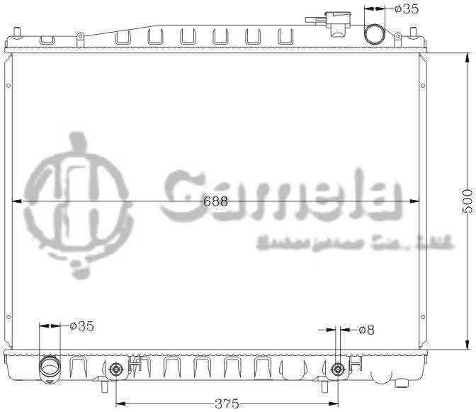 6115131AN - Radiator-for-NISSAN-TERRANO-95-97-PR50-TD27-AT-OEM-21460-0W810-0W811-0W817-DPI-2459