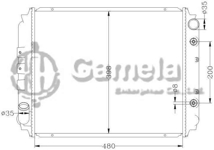 6115135N - Radiator-for-NISSAN-VANETTE-E24-86-89-AT-OEM-21460-G5501