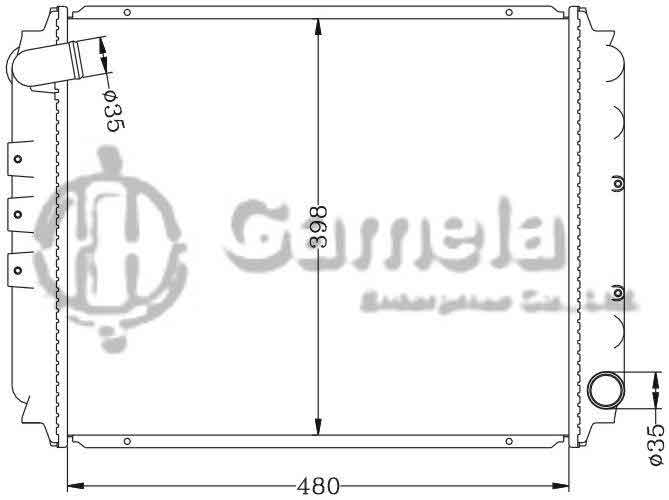 6115138N - Radiator-for-NISSAN-GC22-86-89-KNC22-CA20-MT-OEM-21410-G5411