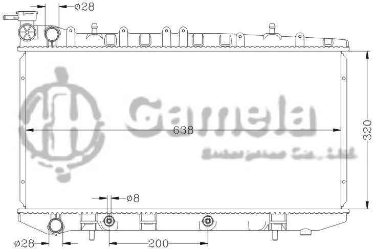 6115151AN - Radiator-for-NISSAN-SUNNY-B13-91-93-AT