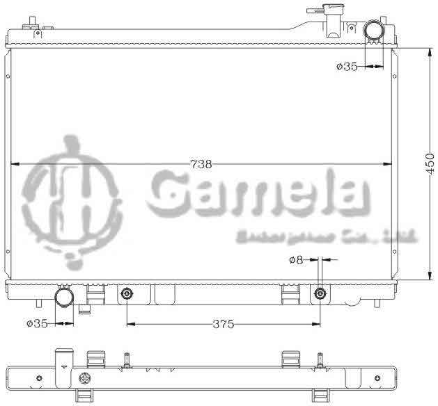 6115155N - Radiator-for-NISSAN-INFINITI-03-05-FX35-AT-OEM-21460-CG000-DPI-2683