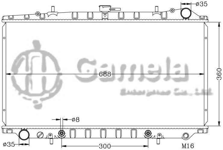 6115165N - Radiator-for-NISSAN-AVENIR-W10-CD20-D-AT-OEM-21460-74N00