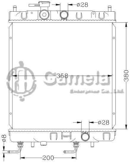 6115177N - Radiator-for-NISSAN-MICRA-92-99-K11-AT-OEM-21460-42B00-72B10