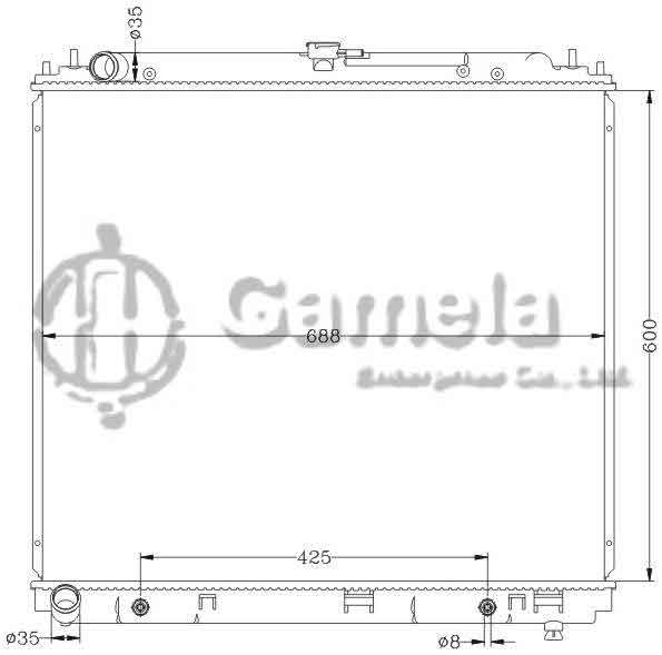 6115201N - Radiator-for-NISSAN-XTERRA-FRONTIER-4CYL-02-04-AT-OEM-21460-EA005-DPI-2808