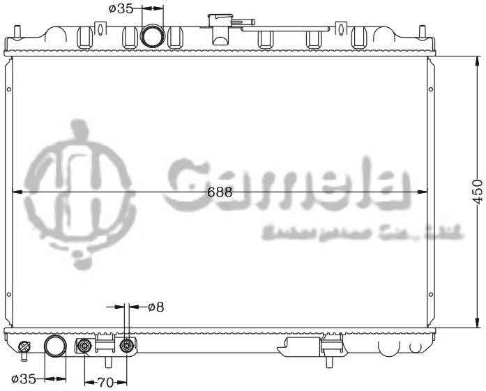 6115216N - Radiator-for-NISSAN-X-TRAIL-01-T30-AT-OEM-21460-8H900