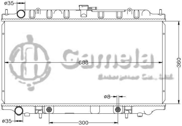 6115227N - Radiator-for-NISSAN-B17C-AT