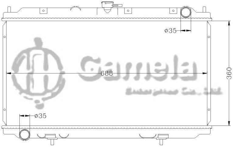 6115254N - Radiator-for-NISSAN-ALMERA-02-MT-OEM-21410-BN300-BN301