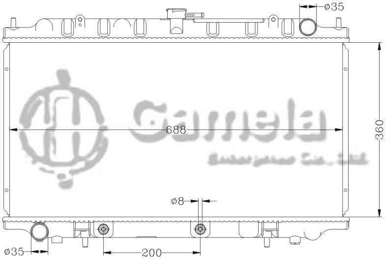 6115255N - Radiator-for-NISSAN-BLUEBIRD-EU14-KD-SU14-96-AT