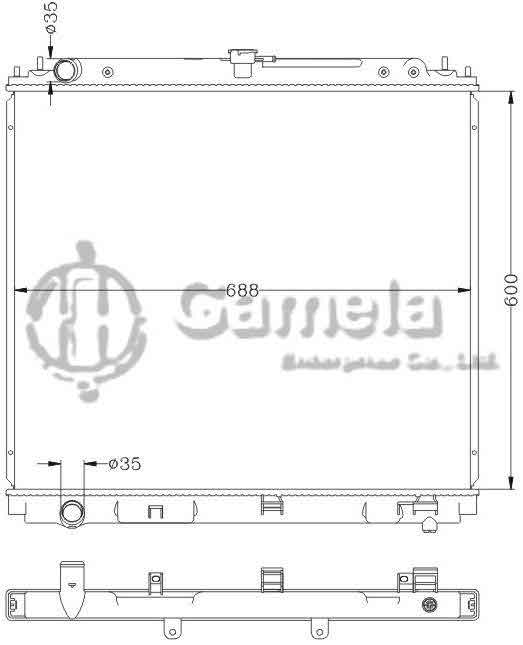 6115276N - Radiator-for-NISSAN-NAVARA-05-MT-OEM-21410-EB30A