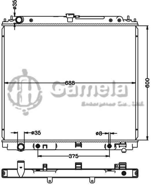 6115277N - Radiator-for-NISSAN-NAVARA-05-AT