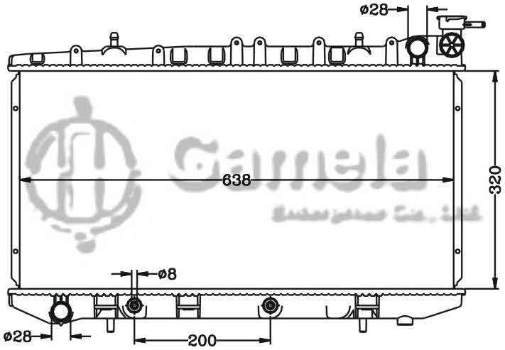 6115283N - Radiator-for-NISSAN-SUNNY-SENTRA-EB13-90-94-AT-OEM-21460-60Y00-60Y01-21460-60Y02-68Y02