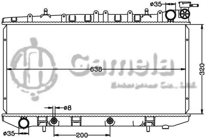 6115286N - Radiator-for-NISSAN-SUNNY-SENTRA-HN14-90-95-AT-OEM-21460-59Y00