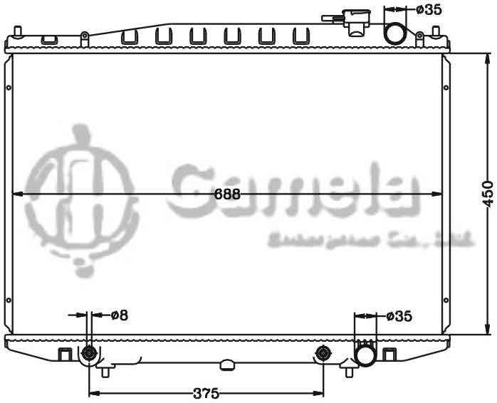 6115288N - Radiator-for-NISSAN-HARDBODY-98-00-D22-AT