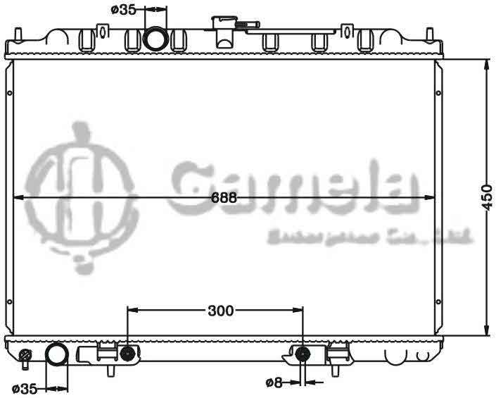 6115289N - Radiator-for-NISSAN-X-TRAIL-00-03-AT-OEM-21460